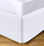 Space Maker Extra-Long 21'' Drop Length Bed Skirt, Twin XL, White