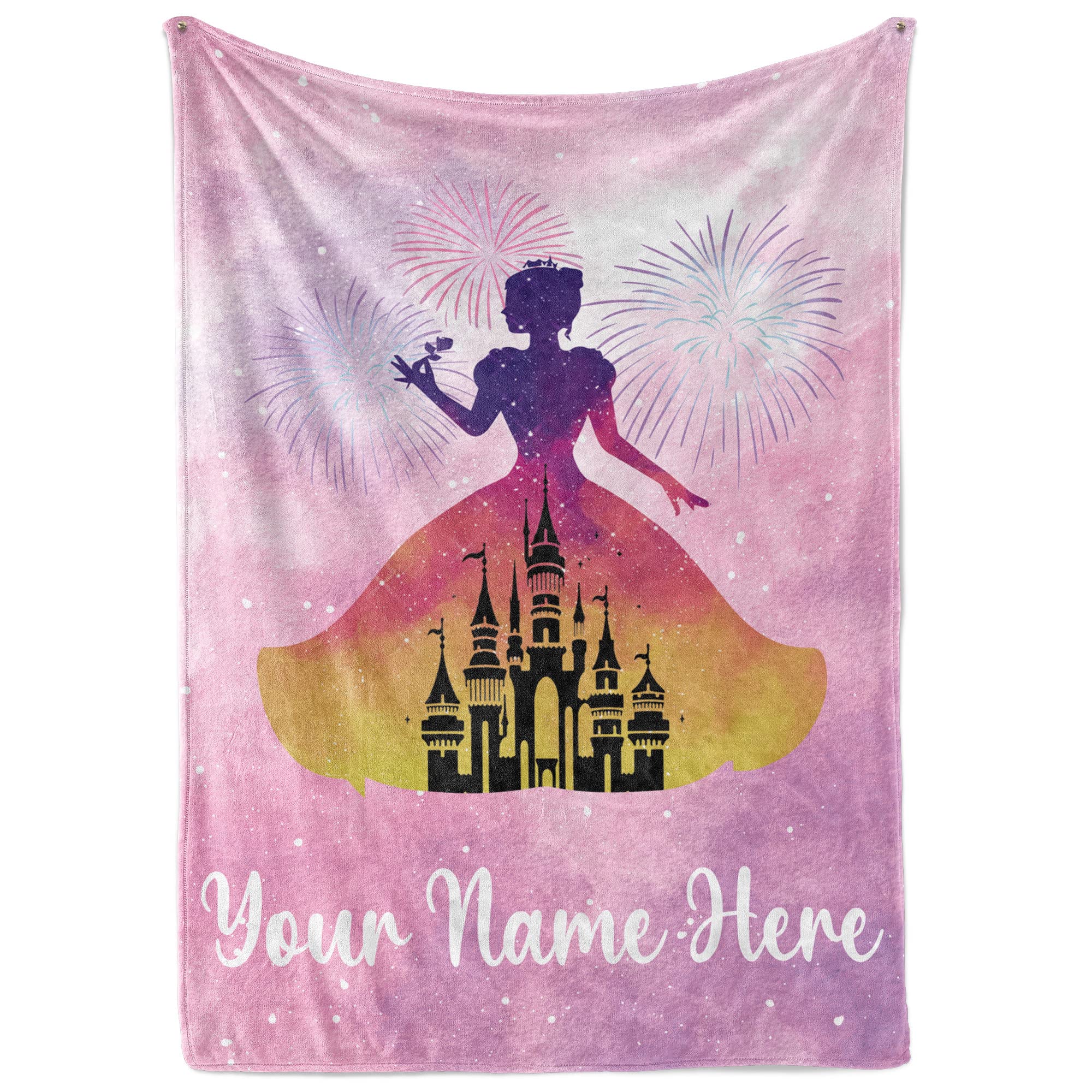 Personalized Name Blankets | Custom Princess Throw | Room Decor | Customized Throw | Baby Girl Blanket | Gifts For Girls Room |