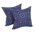 Blazing Needles Outdoor Geometric Throw Pillow, 17", Alden Confetti 2 Count