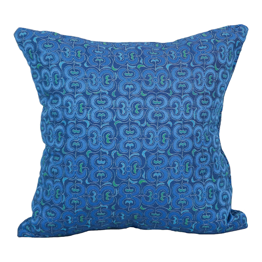 Blazing Needles Square Jacquard Throw Pillows, 17", Mahlika Caspia 4 Count