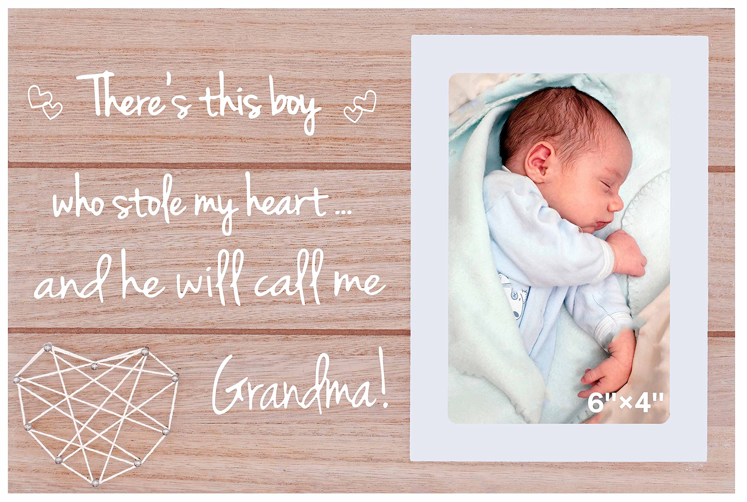 New Grandma and Grandson Gift-Baby Boy Gift-So Theres This Boy Who Stole My Heart-New Grandmother Gift-Baby Gift Shower Present