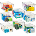ClearSpace Plastic Storage Bins with Lids X-Large - Perfect Kitchen Organization or Pantry Storage - Fridge Organizer, Pantry Or