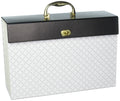 U Brands Modern-Noir Expandable File 19 Pocket, White (201A0206)