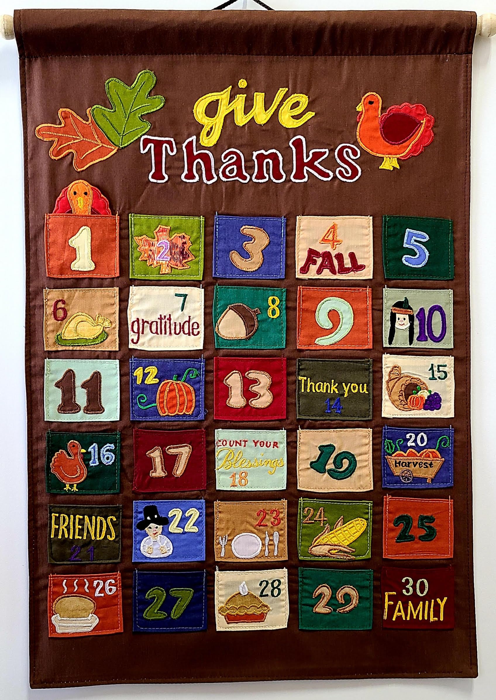 Thanksgiving Advent Calendar by My Growing Season