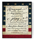 2 Chronicles 7:14 Art Poster | My People | Bible Verse Print (8x10)