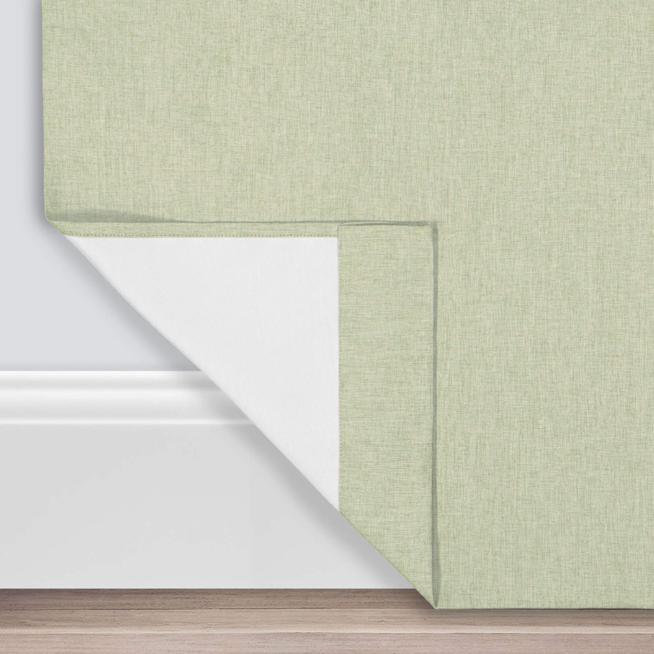 Eclipse Gabriella Grommet Top Curtains For Bedroom, Single Panel, 40'' X 84'', Sage