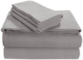 Tribeca Living Fl170Edpcstpl Soft 170-Gsm Cotton Flannel Pillowcases, Standard, Silver Grey