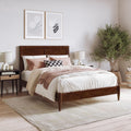 Afi, Berkshire Twin Solid Wood Low Profile Platform Bed, Walnut