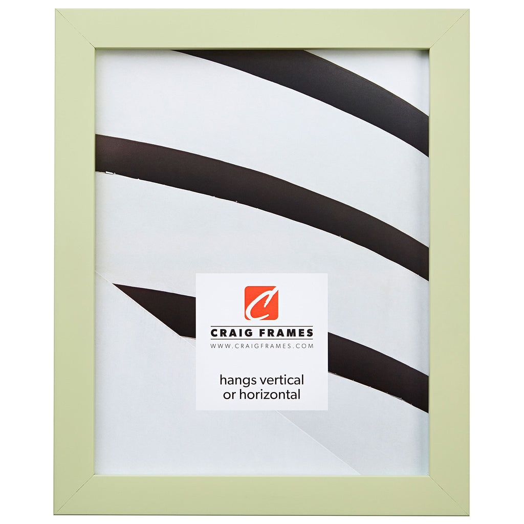 Craig Frames Confetti, Modern Light Green Picture Frame, 12 x 36 Inch
