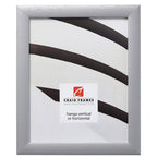 Craig Frames Contemporary Picture Frame, 9 x 12 Inch, Brushed Silver