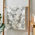 Home Centre Nova Ashfall Floral Cotton Jacquard Hand Towel  60x40cm