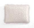Beatrice Home Fashions Medallion Chenille, Standard Sham, Blush