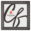 Craig Frames Bravado, 15x15 Picture Frame, Antique Silver