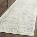 SAFAVIEH Adirondack Collection Runner Rug - 21 x 6, Ivory & Silver, Oriental Distressed Design, Non-Shedding & Easy Care, Idea