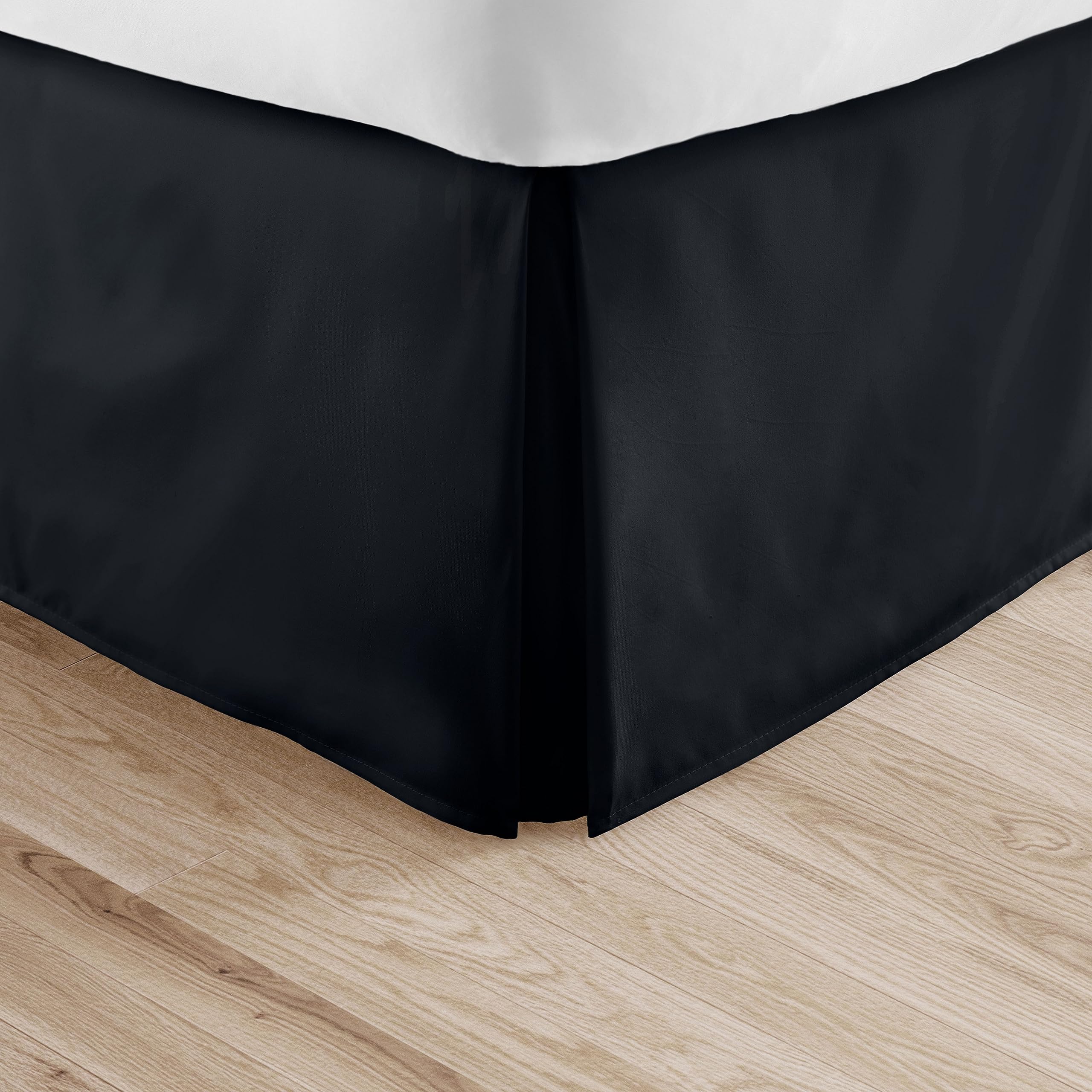 Linen Market Pleated Bed Skirt, Twin X-Large, Gray