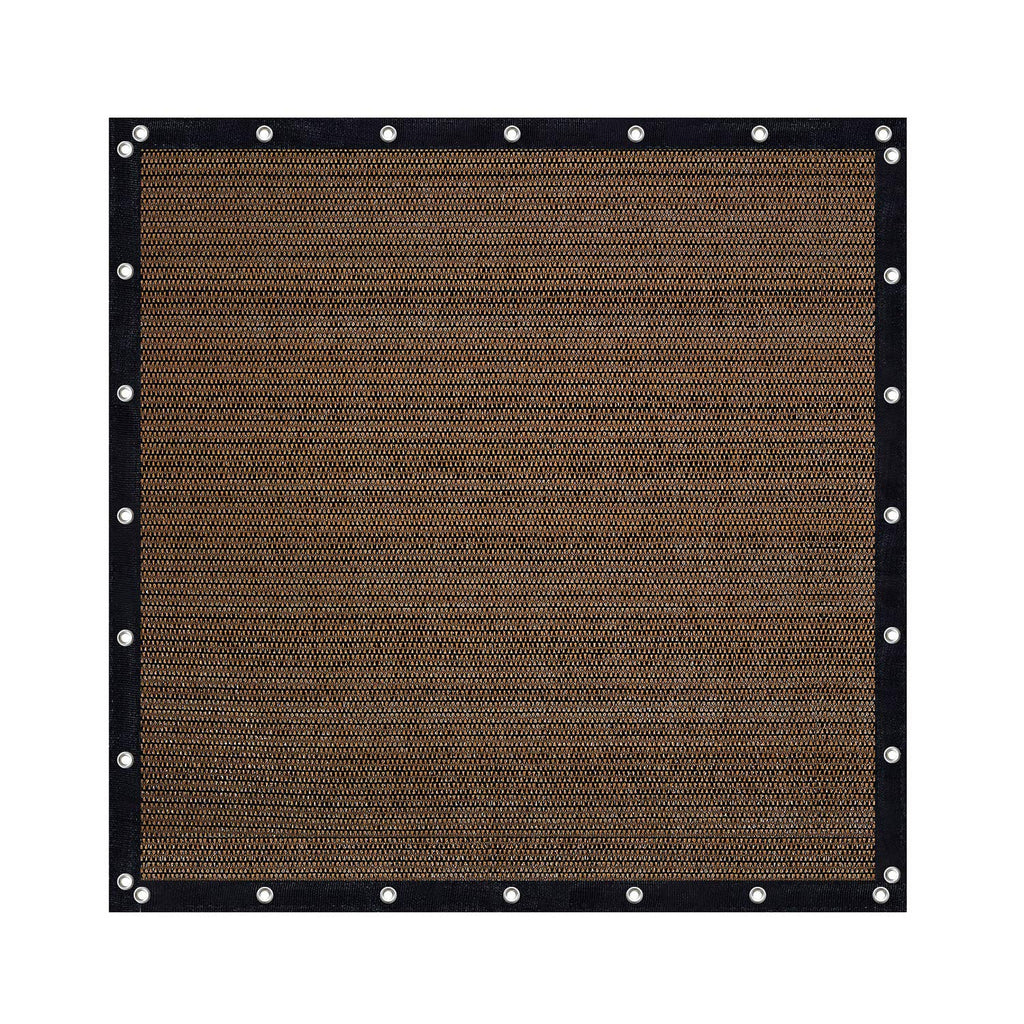 Vicllax Shade Fabric Sun Shade Cloth Privacy Screen With Grommets For Patio Garden Pergola Cover Canopy 10X10 Ft, Mocha
