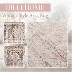 Bileehome Nursery Rug Girl Baby,Boho Neutral Washable Soft 6X9 Area Rug For Bedroom,Pink And Grey
