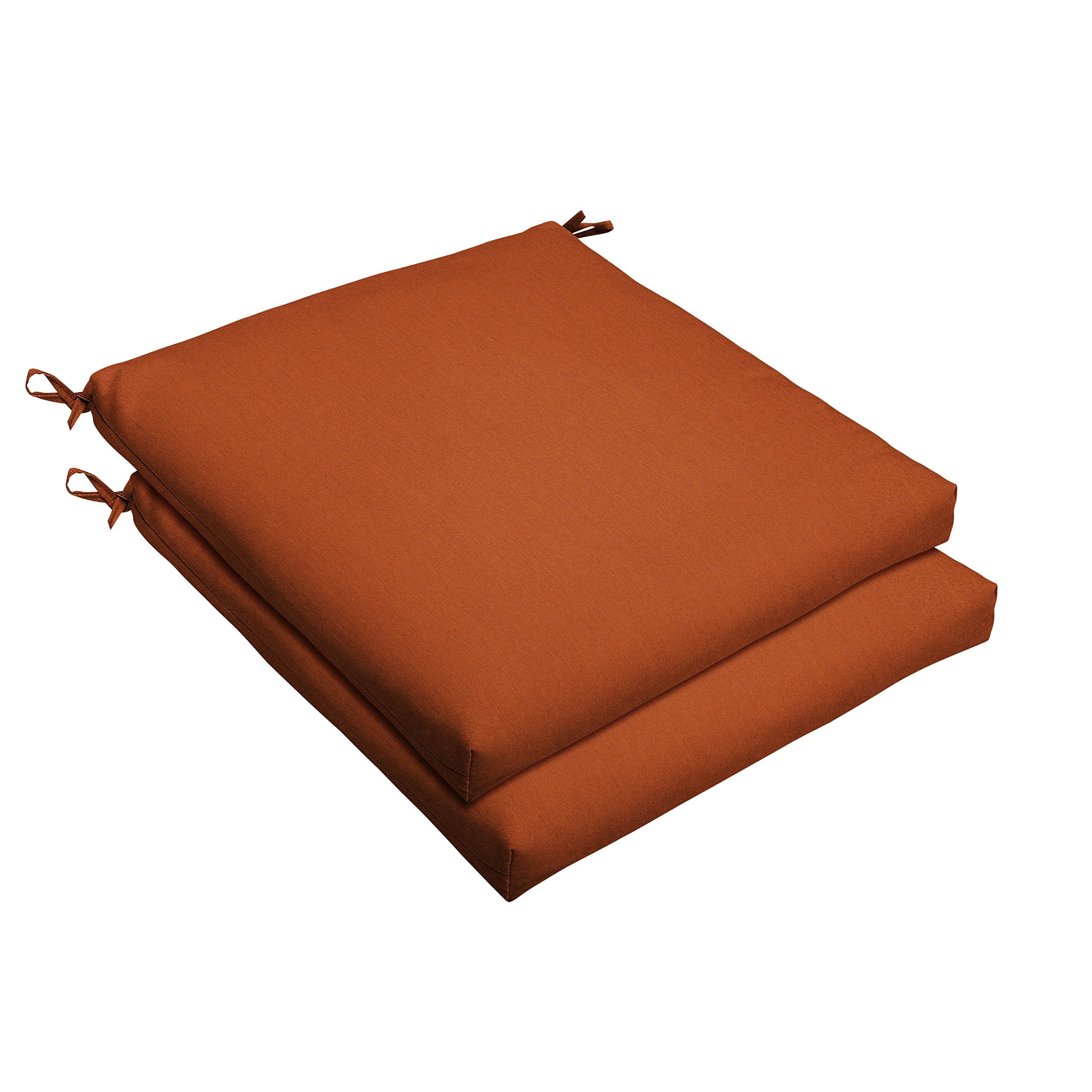 Sorra Home Sunbrella Bristol Square Chair Cushion (Set Of 2) - Fade & Water Resistant, Outdoor & Indoor Patio Seat Cushion With