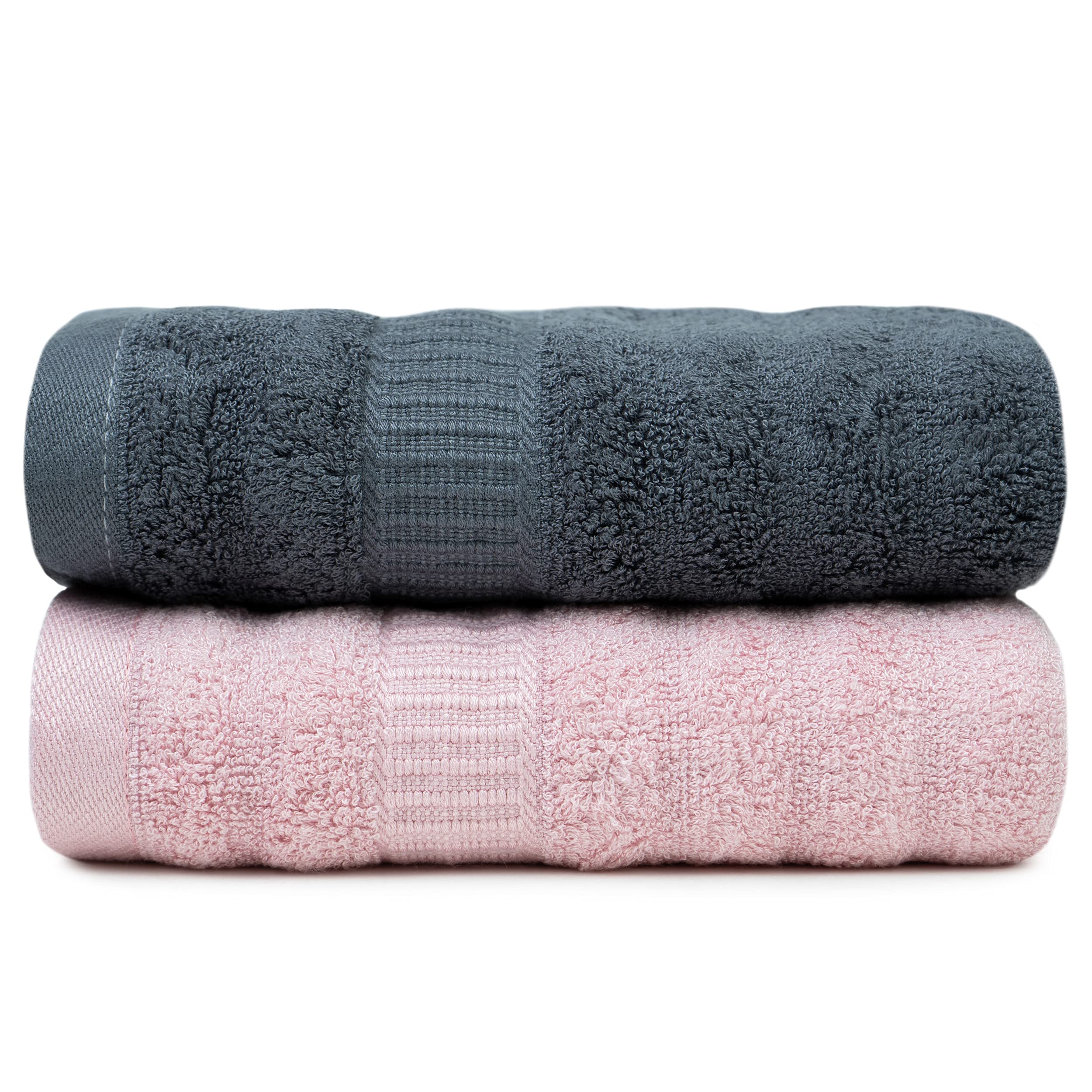 Mush Bamboo Gym Hand Towel Set Of 2 | Ultra Soft 600 Gsm, Super Sweat Absorbent, Quick Dry & Lightweight | Hand Towel For Gym, Y