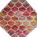 Unique Loom Trellis Frieze Collection Area Rug - Rounded (5' Octagon, Multi/ Black)