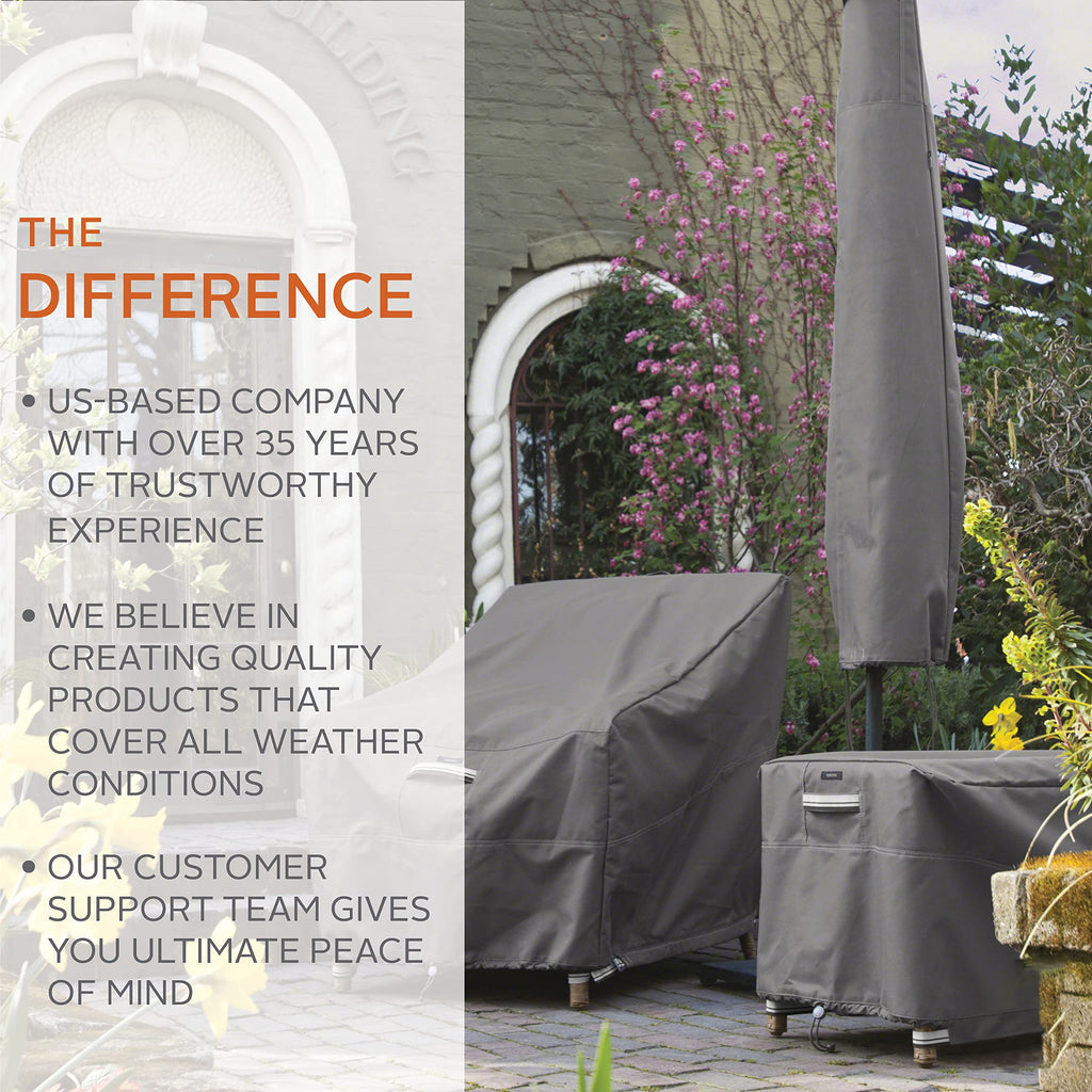 Classic Accessories Ravenna Water-Resistant 72 Inch Rectangular/Oval Patio Table Cover, Outdoor Table Cover