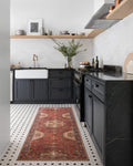 Loloi II Loren Red/Navy 2-6 x 7-6 Runner Rug