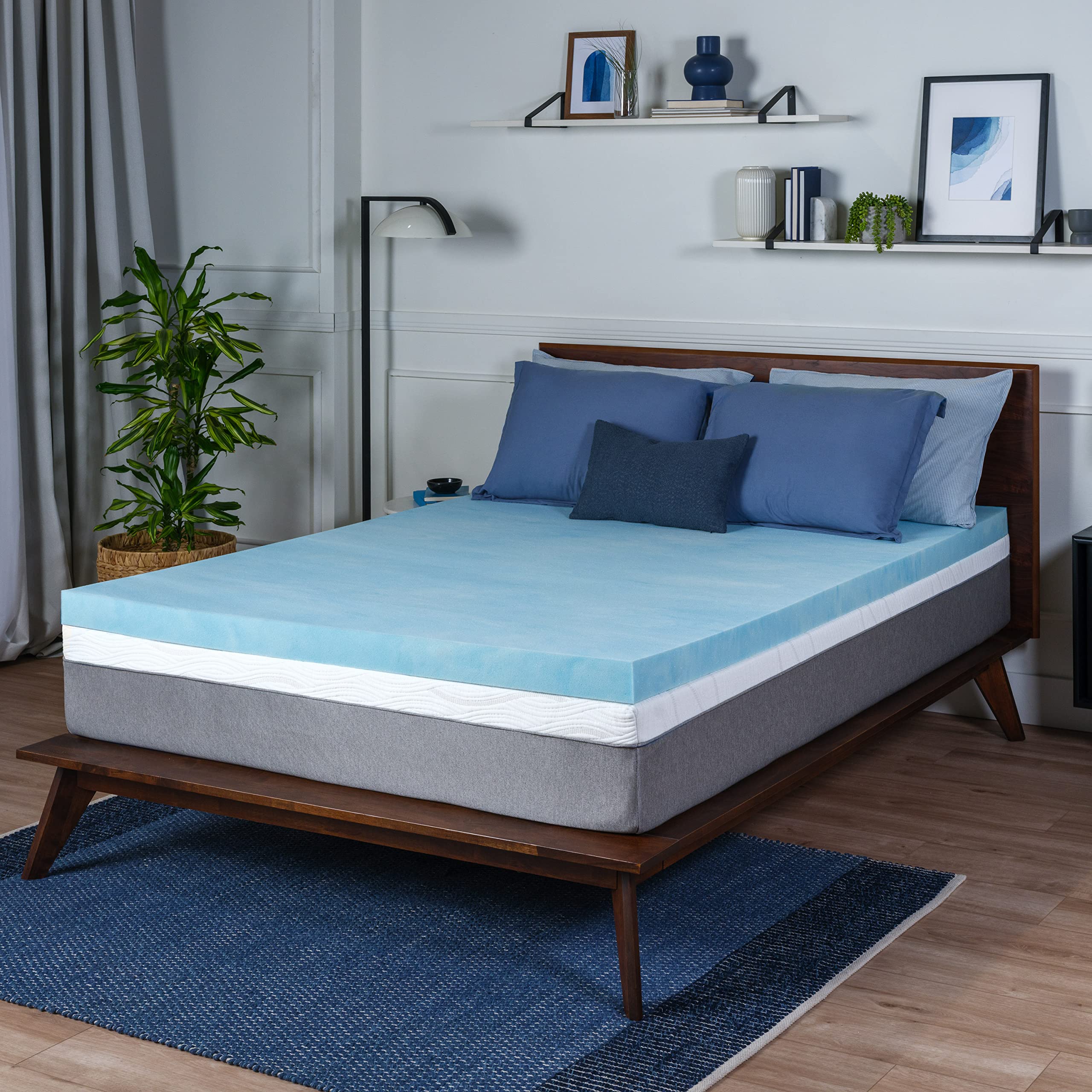Sure2Sleep King Size, 3-Inch, Gel Swirl Memory Foam Mattress Topper Made In Usa.