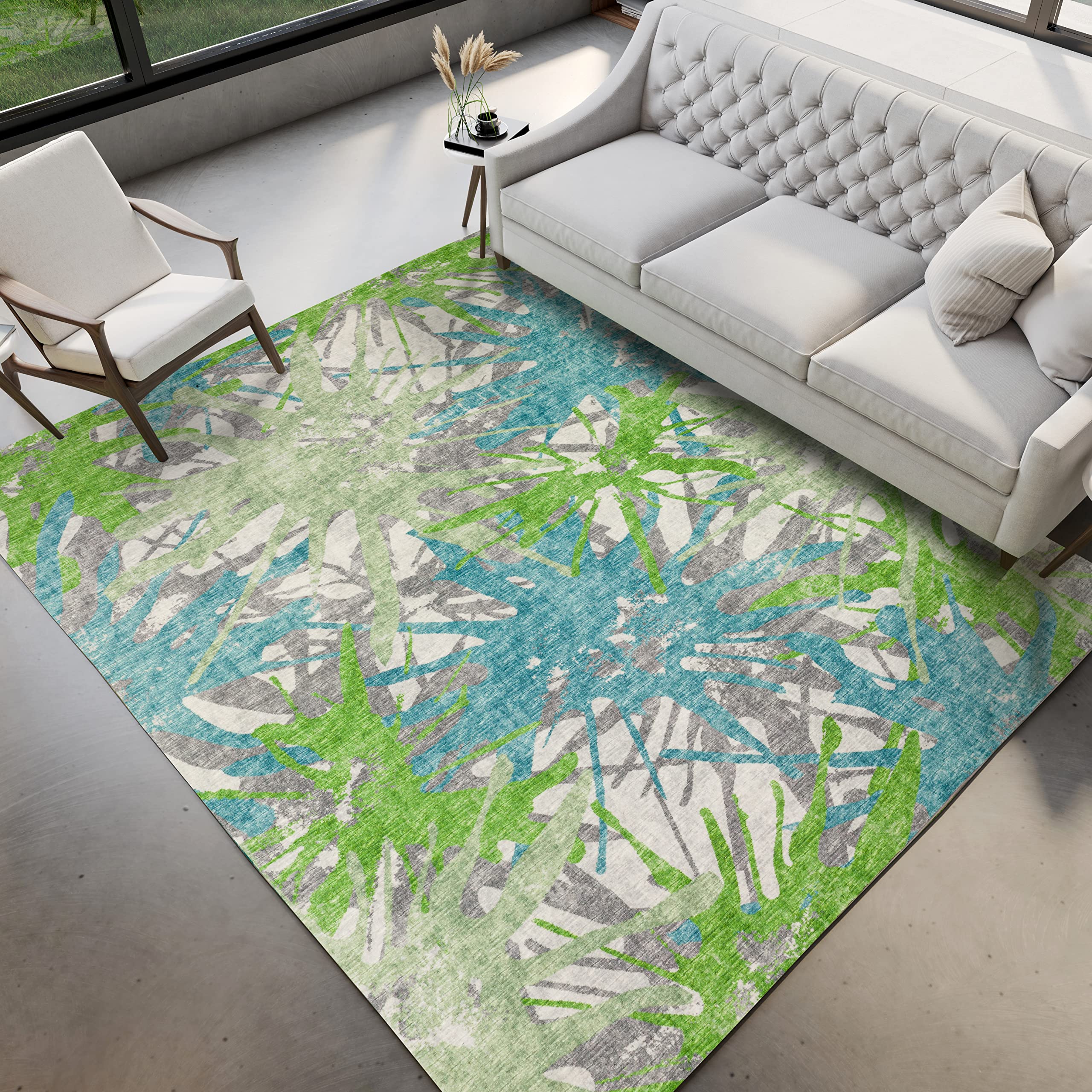 Dalyn Rugs Brisbane Br6 Dynamic Color Splash Pacifica 5' X 7'6"