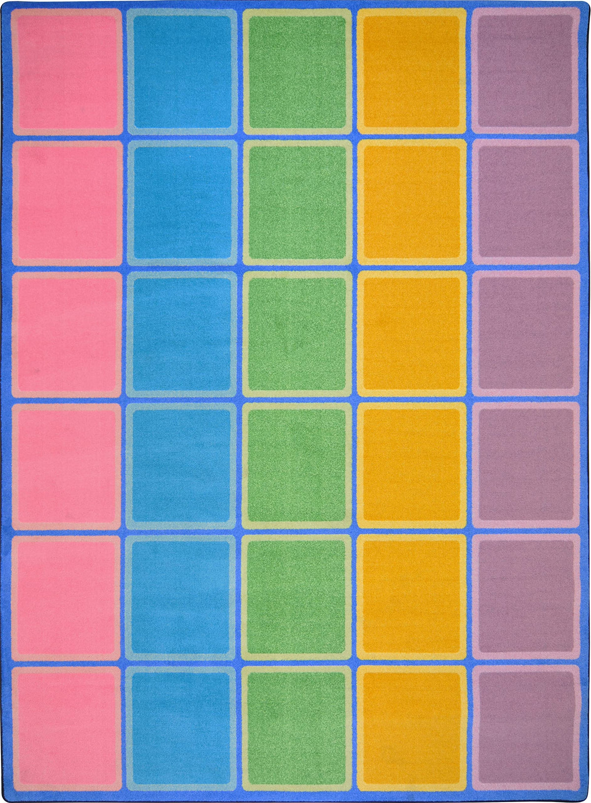 Joy Carpets Blocks Abound Rug, Pastel, 7 '8 '' x 10 '9 ''