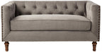 ACME Sidonia Loveseat w/2 Pillows - 53581 - Gray Velvet