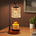 Briever Dimmable Candle Warmer Lamp with Timer, Height Adjustable Electric Candle Wax Warmer for Jar Candles, Top-Down Light Hea