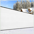 Colourtree Customized Size Fence Screen Privacy Screen White 4' X 23' - Commercial Grade 170 Gsm - Heavy Duty - 3 Years Warranty