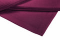 Crover Collection All Season Thermal Waffle Cotton King Blanket 108x90 Plum with Deep Plain Edge Border Durable and Soft
