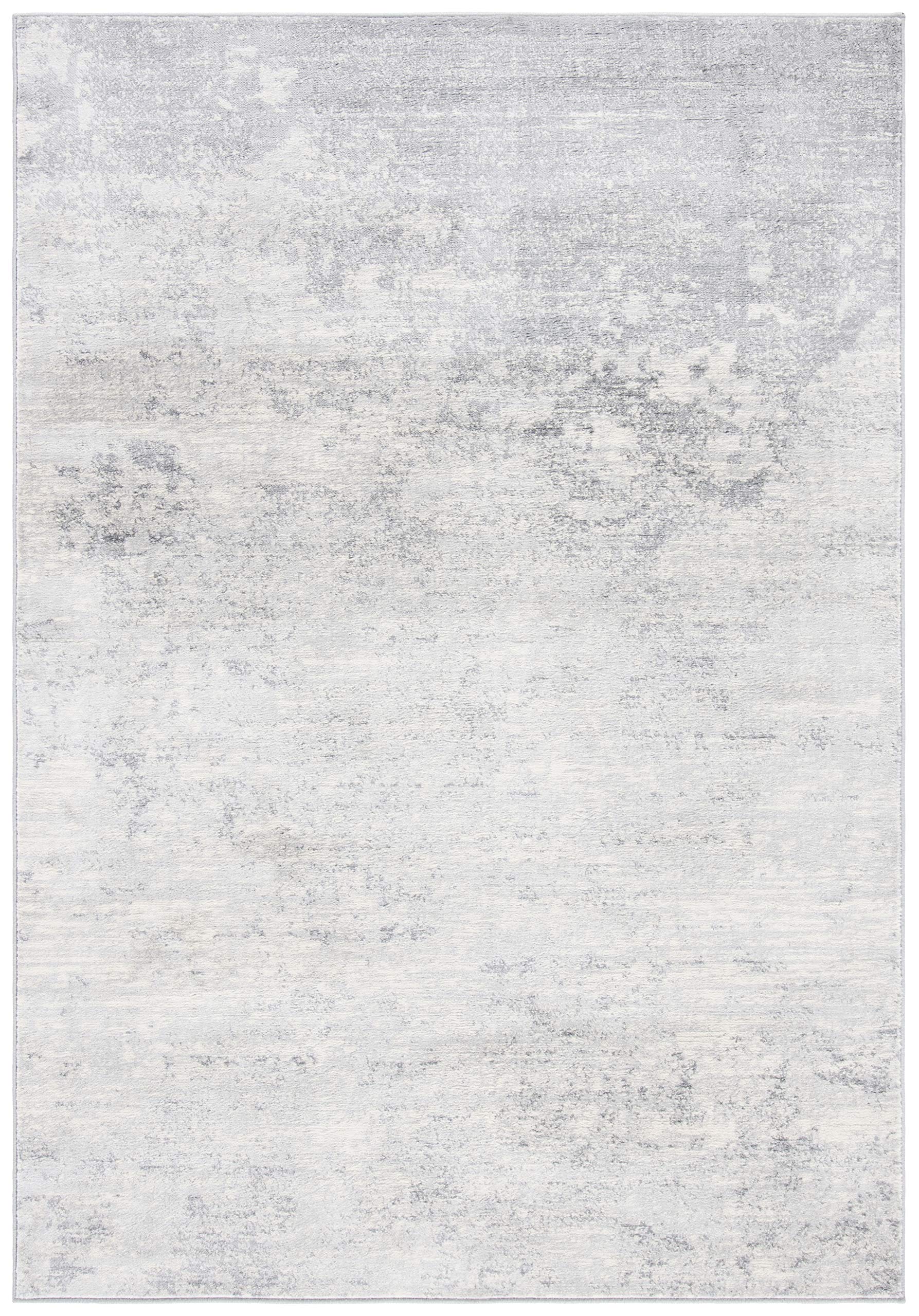 SAFAVIEH Brentwood Collection 2 x 4 Ivory/Grey BNT822A Modern Abstract Non-Shedding Entryway Living Room Foyer Bedroom Accent 