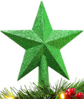 Christmas Concepts 20cm Glitter Tree Top Star Decoration - Christmas Tree Topper/Ornament (Emerald Green)