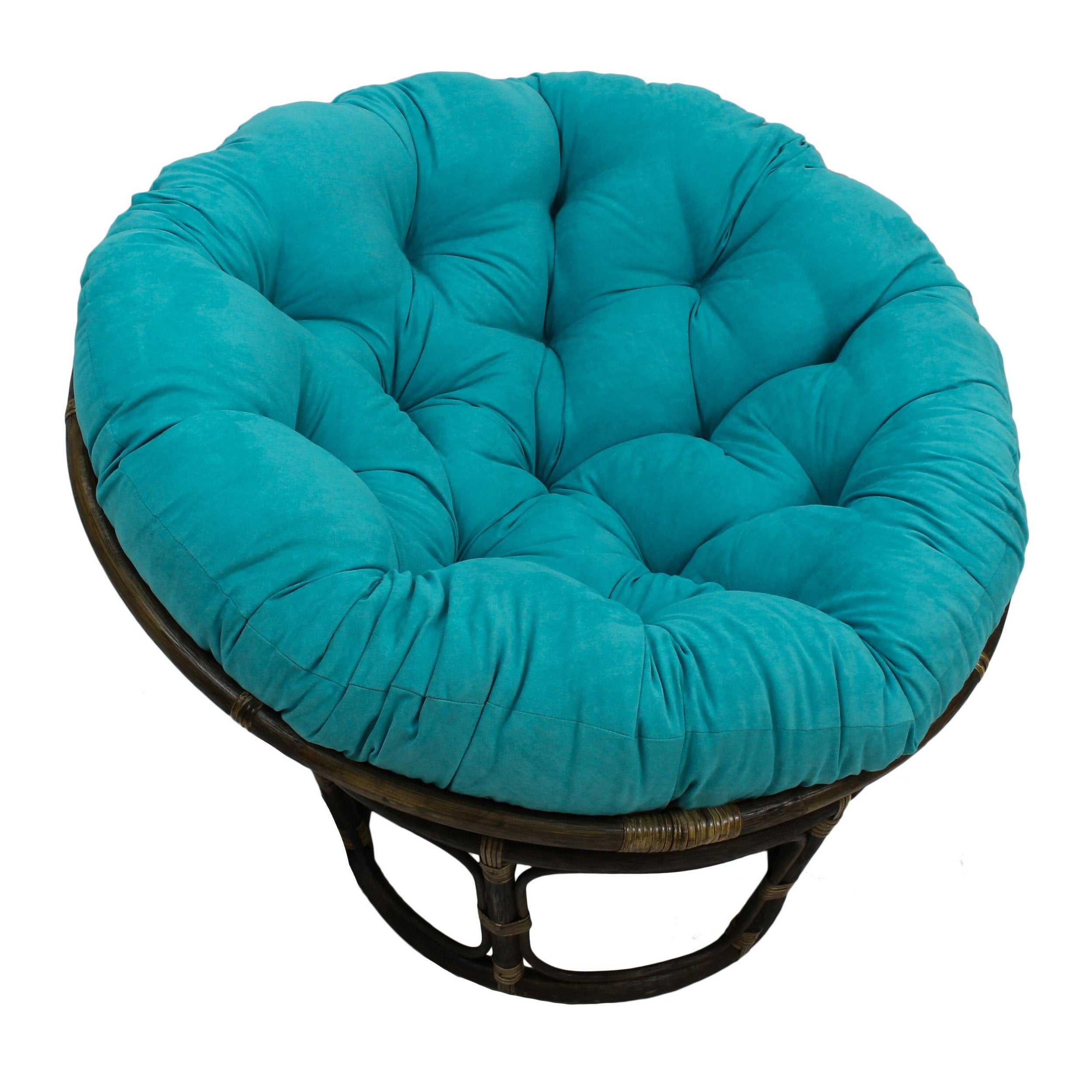Blazing Needles Microsuede Papasan Cushion, 1 Count (Pack Of 1), Hunter Green