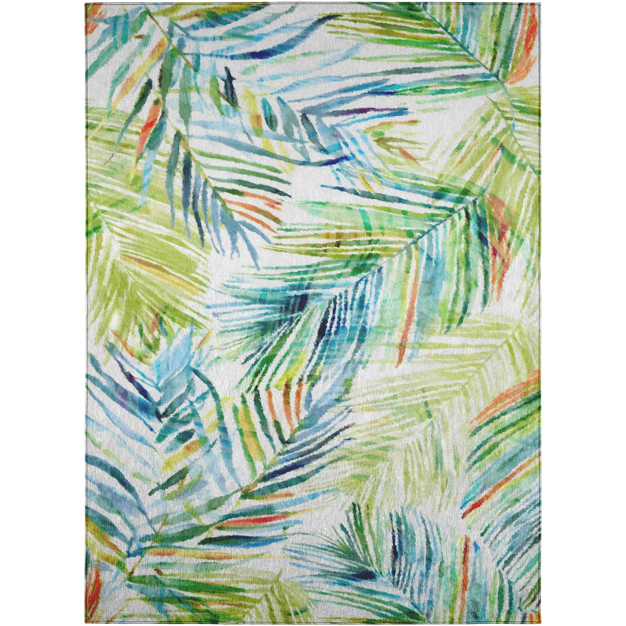Dalyn Rugs Tropics Tc4 Multi 8' X 10' Indoor Outdoor Area Rug, Easy Clean, Machine Washable, Non Shedding, Bedroom, Living Room, Dining Room, Kitchen, Patio Rug