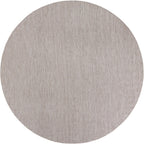 Unique Loom Outdoor Solid Collection Area Rug (7' 10'' Round Beige/Ivory)