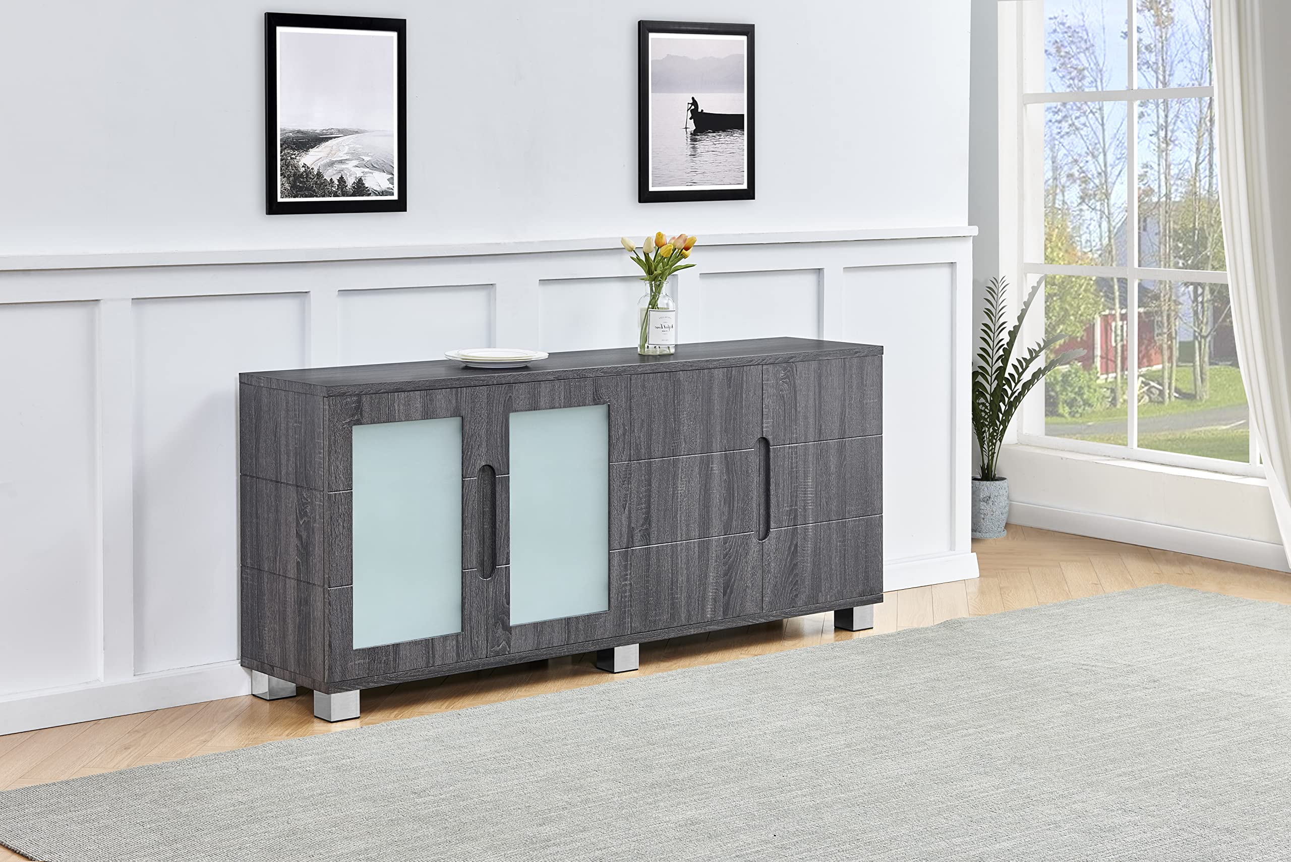 Best Quality Furniture Cabinet, Walnut
