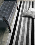 ORFA HOME Custom Size Path Hallway Runner Rug Slip Resistant, 26 Inch Wide x Your Choice of Length Size, Black, 26 Inch X 11 Fee
