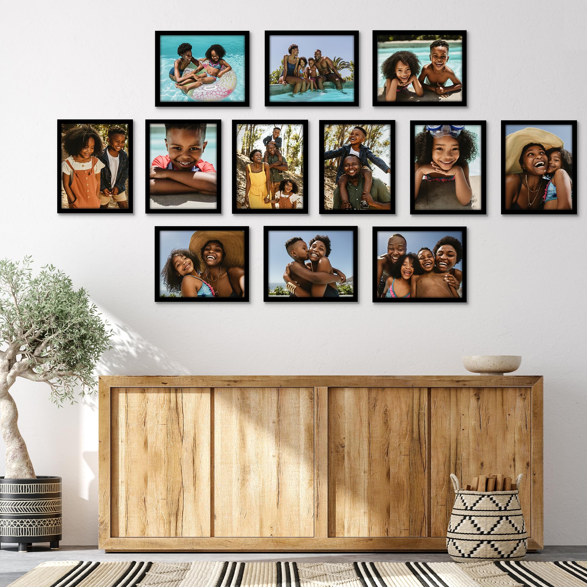 Americanflat 11X14 Picture Frame With Polished Plexiglass - Set Of 12 - Signature Collection - Picture Frames With Engineered Wo