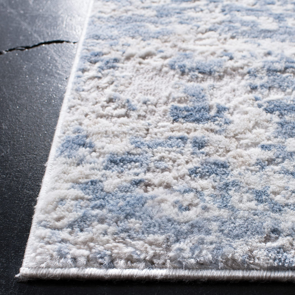 Safavieh Amelia Collection Runner Rug - 2'2'' X 14', Grey & Blue, Modern Abstract Design, Non-Shedding & Easy Care, Ideal For Hi