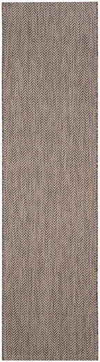Safavieh Courtyard Collection 2'3' X 12' Brown / Beige Cy8022 Indoor/ Outdoor Patio Backyard Mudroom Runner Rug