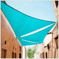 Colourtree Ctapt14 Custom Size Order To Make 19' X 21' X 28.3' Turquoise Right Triangle Sun Shade Sail Canopy Mesh Fabric Uv Blo