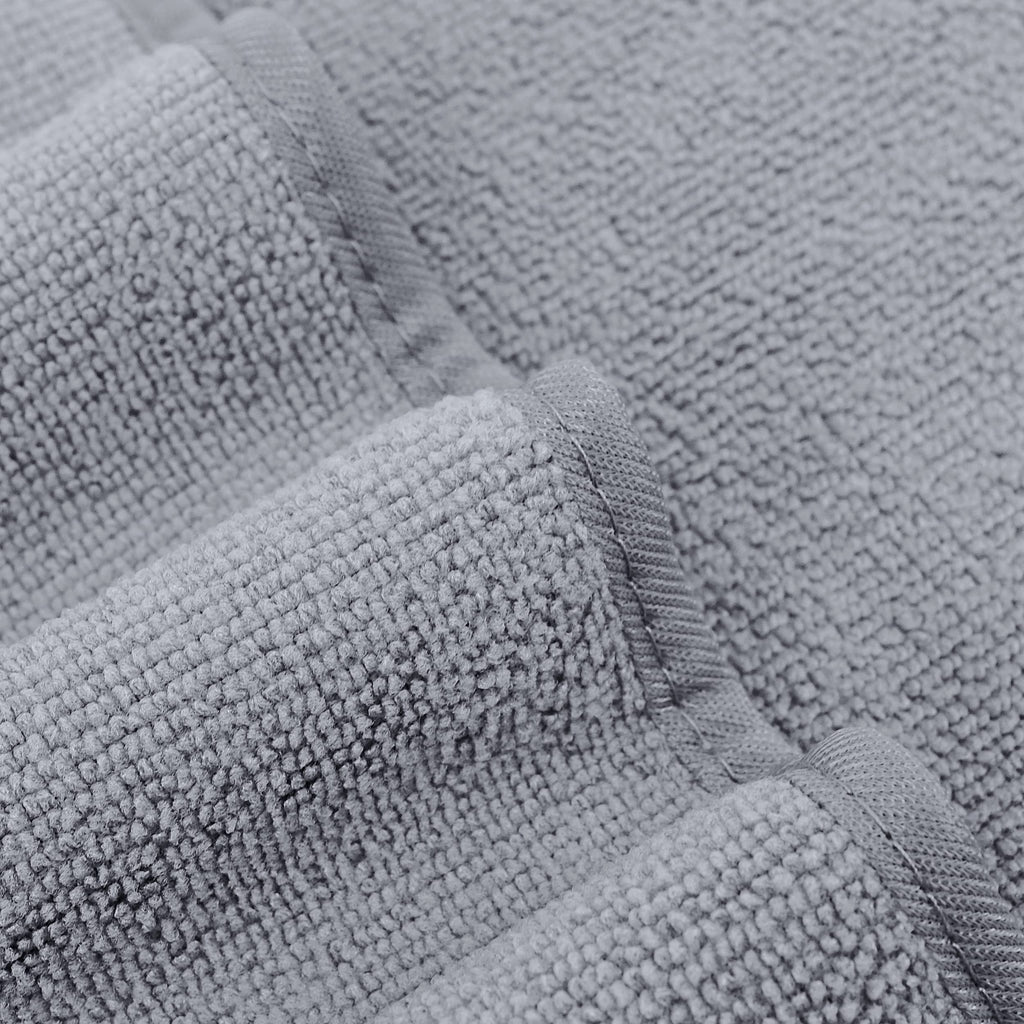 Polyte Microfiber Quick Dry Lint Free Bath Towel, 57 X 30 In, Pack Of 4 (Gray)