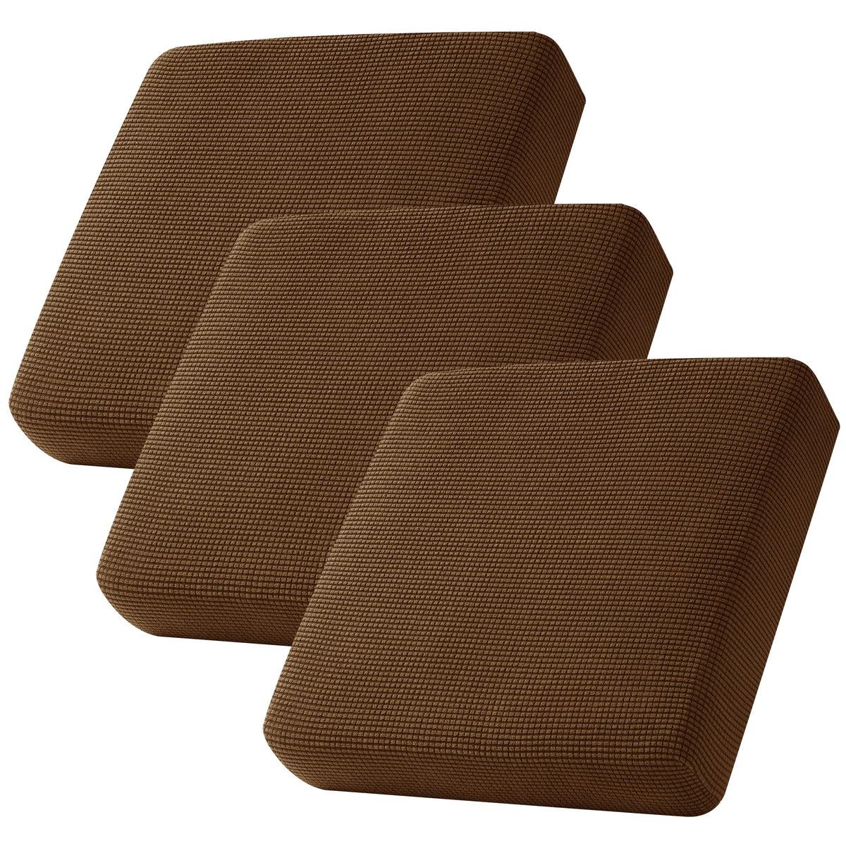 Chun Yi 3Pc Stretch Couch Cushion Covers, Individual Replacement Sofa Seat Slipcovers For Armchair Loveseat Sofa With Elastic Sp