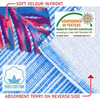 Softerry Flamingo Beach Towel 30 X 60 Inches 100% Cotton (Pink Flamingo, 30'' X 60'')