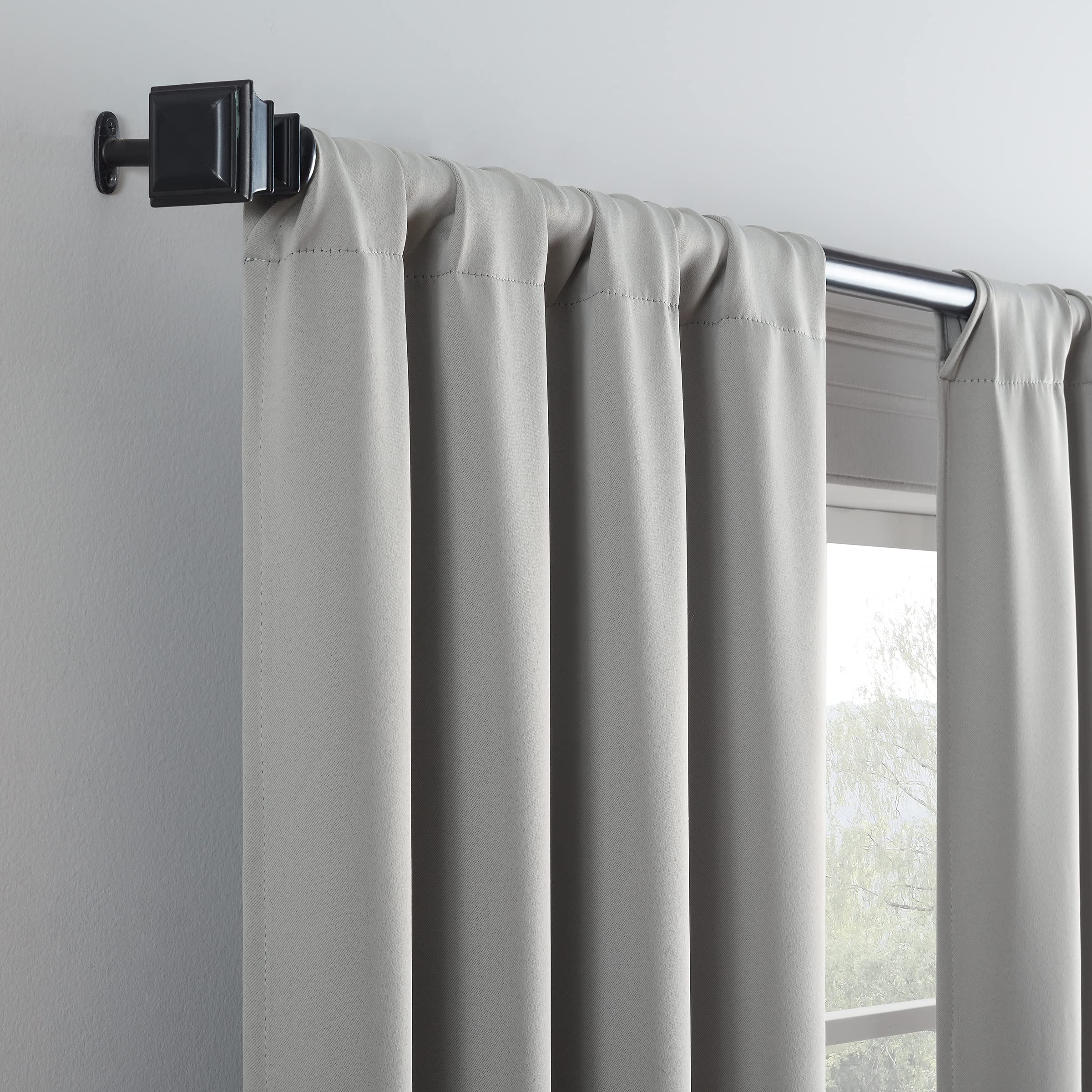Eclipse Blackout Curtains For Bedroom-Darrell 37'' X 95'' Insulated Darkening Single Panel Rod Pocket Window Treatment Living Ro