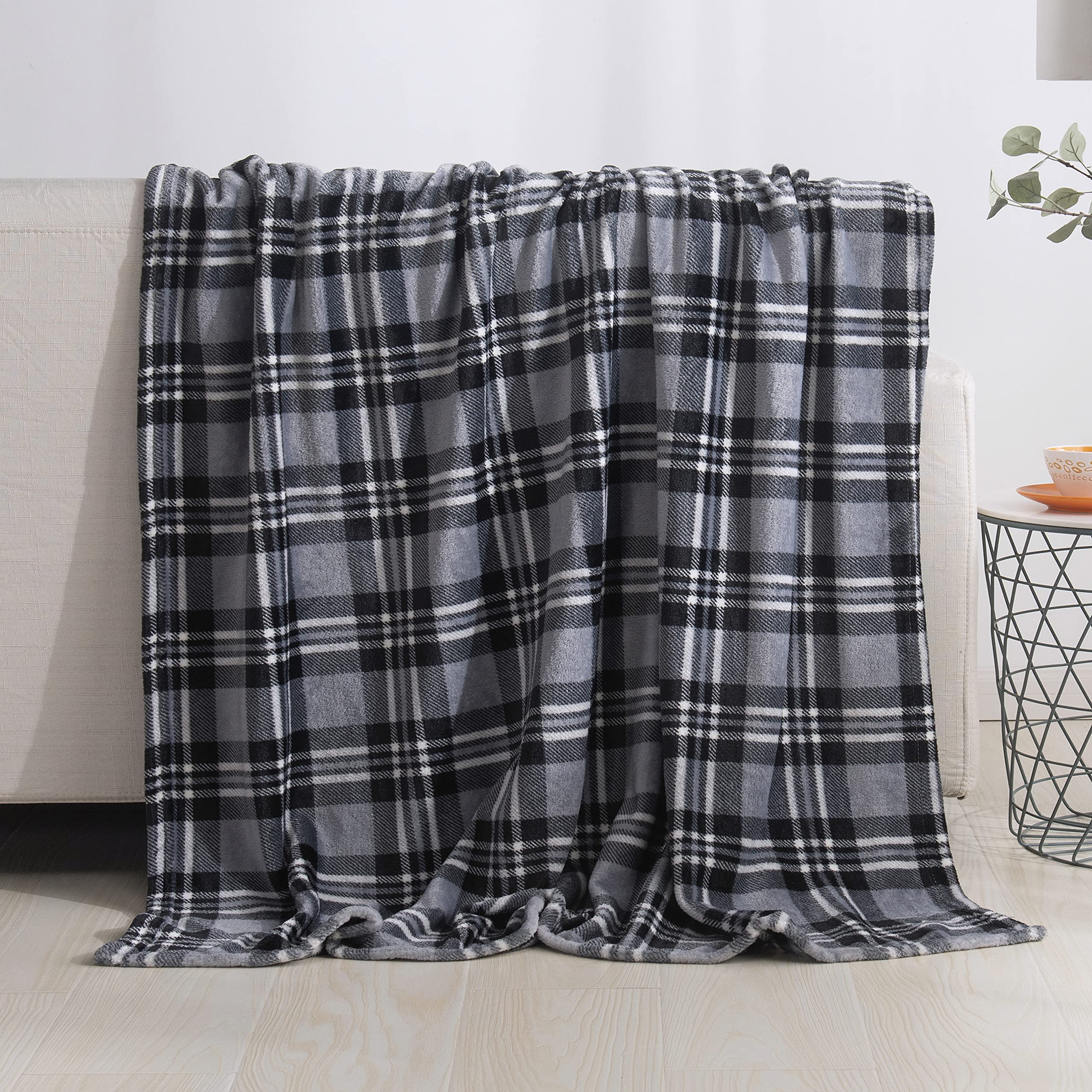 Valerian Luxury Velvet Super Soft Light Weight Blanket Prints Fleece Throw - All Year Round Home Decor, Fuzzy Warm And Cozy Thro
