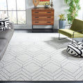SAFAVIEH Adirondack Collection Area Rug - 9 x 12, Light Grey & Dark Grey, Modern Geometric Design, Non-Shedding & Easy Care, I